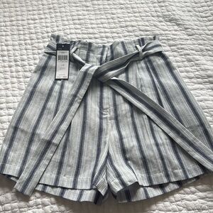 BCBGMAXAZRIA Striped Paperbag Waist Shorts NWT | XS